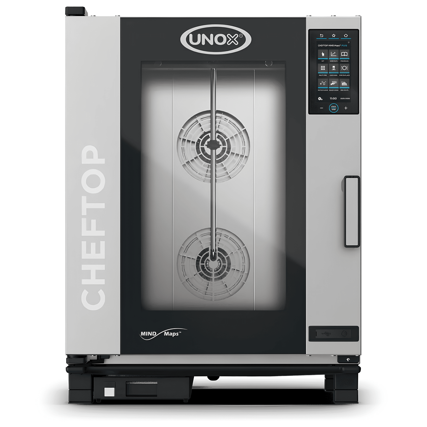 HORNO UNOX XEVC-1011-EPRM-MS | Horno Combinado | Eléctrico | Acero Inoxidable | Comedor Industrial Cafeteria Cortes | Horno Combinado Combi de Convección y Vapor Programable Acero Inoxidable Restaurante Hotel Cocina Industrial Banquetes Panadería