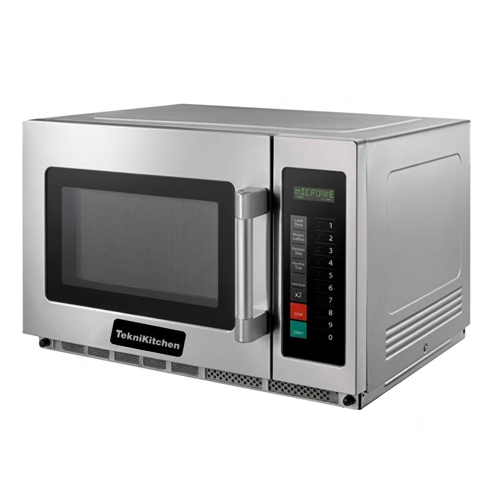 HORNO DE MICROONDAS TKN TEKNIKITCHEN TKH18TC | Microondas Comercial Doble Magnetrón | 34 L / 1800 W | Acero Inoxidable | Restaurante Cafetería Cocina Industrial