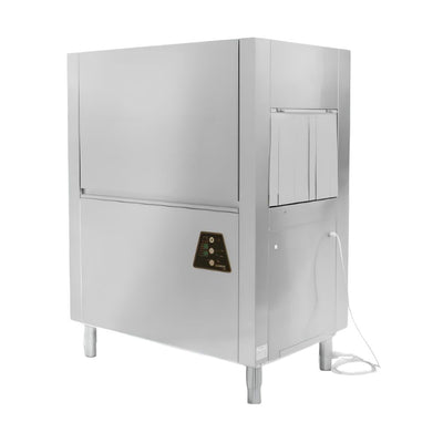 LAVALOZA ECOOMAX BY HOBART CCR130 | Lavaloza de túnel | 2400 Platos por Hora | Cocina Industrial Restaurante Hotel Lavavajilla Vajillas Trastes Platos Tazas Cubiertos Lavar para Cocina Comedor Limpiar Asear