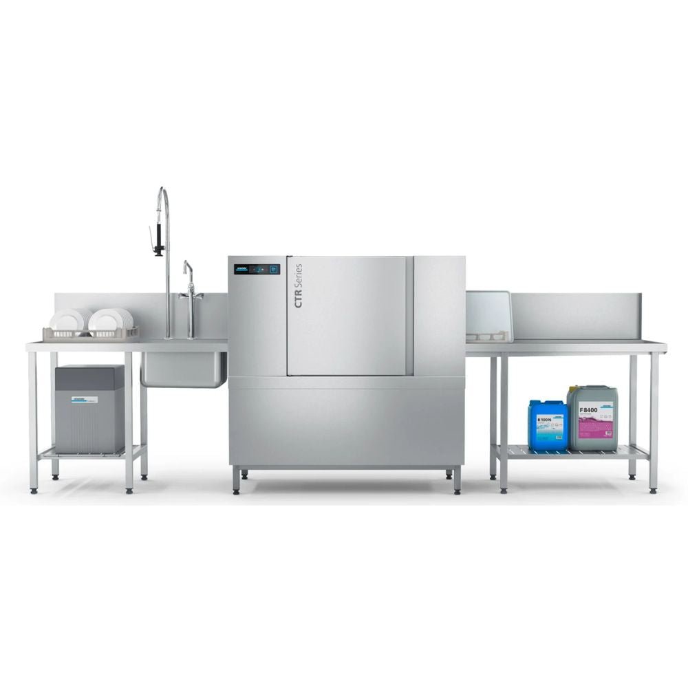 LAVAVAJILLAS WINTERHALTER 180V0021/2 CTR M 230V MX | Lavavajillas Tren Compacto | Acero Inoxidable | Colegios Caterings Hoteles