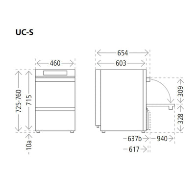 LAVAVAJILLAS WINTERHALTER 011V0059 UC-S GASTRONOM | Lavavajillas de Carga Frontal Bajo Mostrador | Acero Inoxidable | Restaurantes Banquetes Comedores Industriales Hospitales