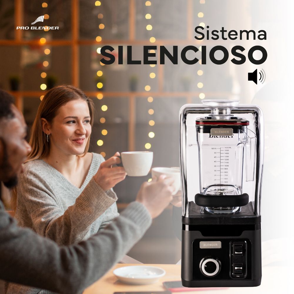 Licuadora Silenciosa | con Capelo | Cafeterías Bares Hoteles Restaurantes Cocina Industrial Restaurante Banquetes Bar Cafetería para Moler Triturar Licuar Puré LICUADORA BALI EQUIPMENT PRO BLENDER 1020 SPEED PRO Ambientada