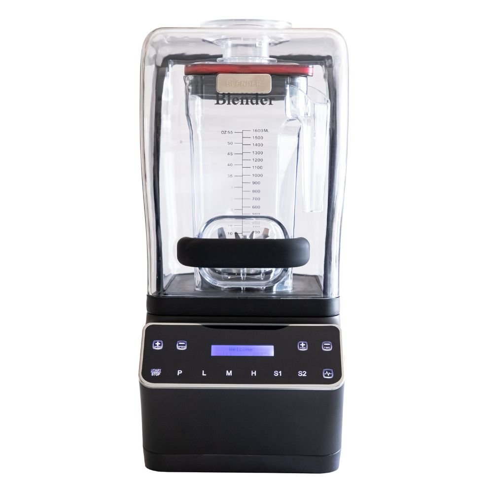 Licuadora Silenciosa | con Capelo | 6 Programas Preestablecidos | Cafeterías Bares Hoteles Restaurantes Cocina Industrial Restaurante Banquetes Bar Cafetería para Moler Triturar Licuar Puré LICUADORA BALI EQUIPMENT PRO BLENDER 1052C DIGITAL PRO
