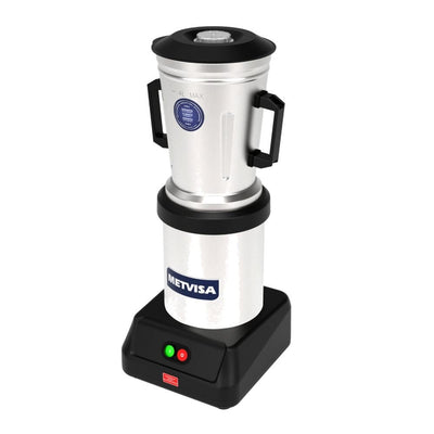 LICUADORA METVISA LQI-4 | Licuadora Industrial | 4 Litros | Acero Inoxidable | Hotel Bar Cocina Industrial Cocina Industrial Restaurante Banquetes Bar Cafetería para Moler Triturar Licuar Puré