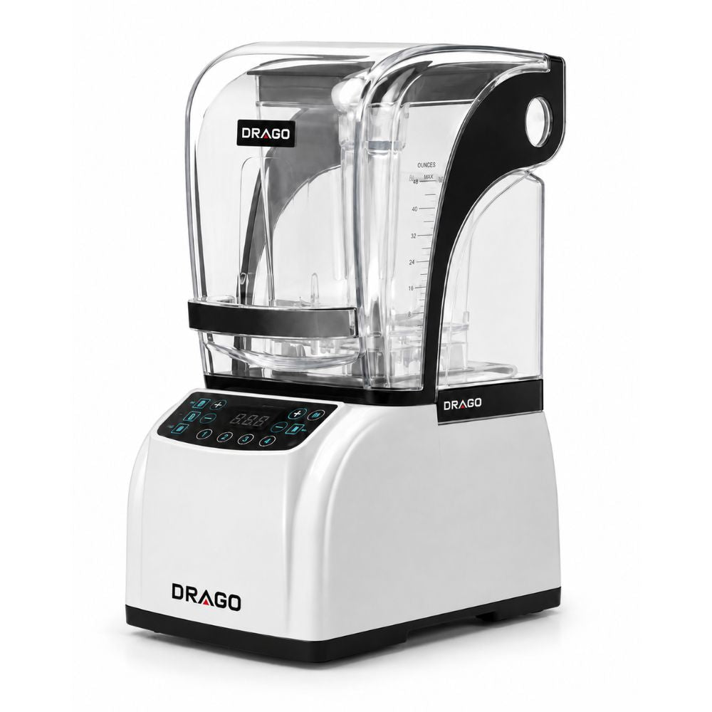 LICUADORA DRAGO LCD-15C-B | Licuadora con Guarda | Capacidad 1.5 L | Restaurante Cafetería | Licuadora Comercial de Vaso Profesional Triturar Moler Smoothies Batidos Salsas Acero Inoxidable Restaurante Bar Cafetería Cocina Comercial Negocio