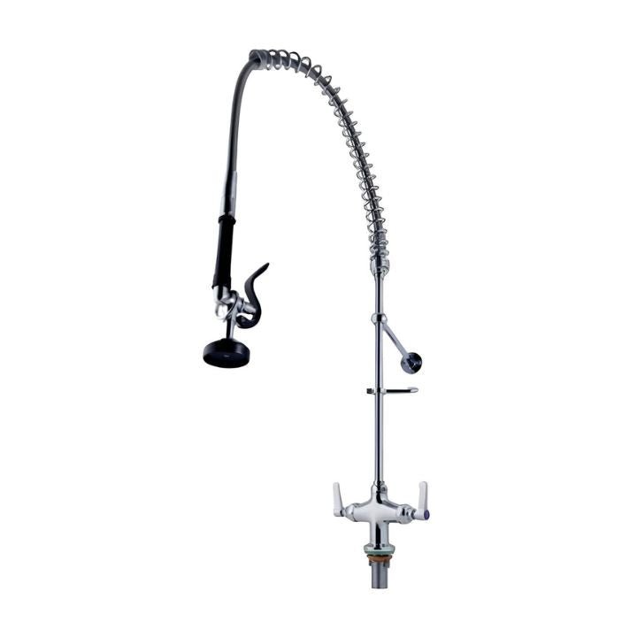 LLAVE TKN TEKNIKITCHEN TKN2110 | Llave de Prelavado a Cubierta | Cocina Industrial Restaurante Hotel | Grifería Industrial Llave de Prelavado Mezcladora Cuello de Ganso Manguera Acero Inoxidable Cocina Industrial Restaurante Tarja Fregadero Hotel Cafetería
