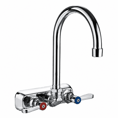 LLAVE CORIAT 43011607 | Llave de 4" Pulgadas | a Lambrin | Laton Cromado | Cocina Industrial Restaurante Hotel | Grifería Industrial Llave de Prelavado Mezcladora Cuello de Ganso Manguera Acero Inoxidable Cocina Industrial Restaurante Tarja Fregadero Hotel Cafetería.