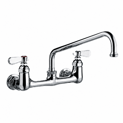 LLAVE MEZCLADORA CORIAT 43010307 | Llave Mezcladora | a Lambrin | Laton Cromado | Cocina Industrial Restaurante Hotel | Grifería Industrial Llave de Prelavado Mezcladora Cuello de Ganso Manguera Acero Inoxidable Cocina Industrial Restaurante Tarja Fregadero Hotel Cafetería