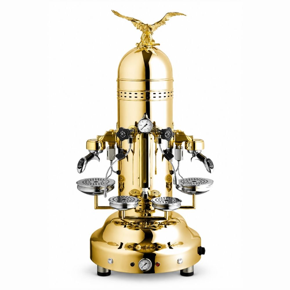 MÁQUINA DE CAFÉ ESPRESSO CRT EAGLE DE 2GR GOLD BRASS 200-015-070 | Máquina de Café | 2 Grupos | Cafeterías Restaurantes Hoteles Coffee shops Negocios de café Bares Pastelerías Panaderías Buffets