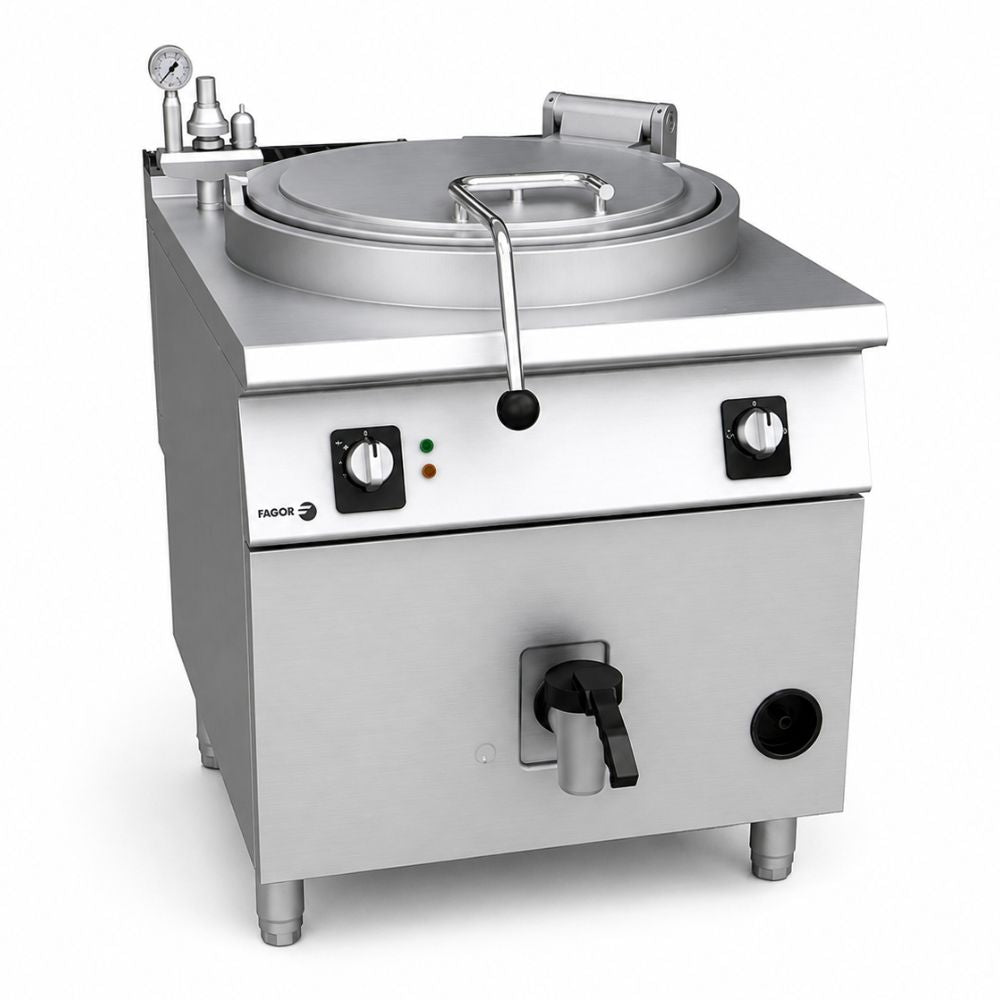 MARMITA FAGOR M-G915 BM | Marmita Baño María | Gas | Capacidad: 150 Litros | Restaurante Comedor Industrial Restaurante Cocina Industrial Comedor Banquetes Accesorios Alimentos Comida Gran Cantidad