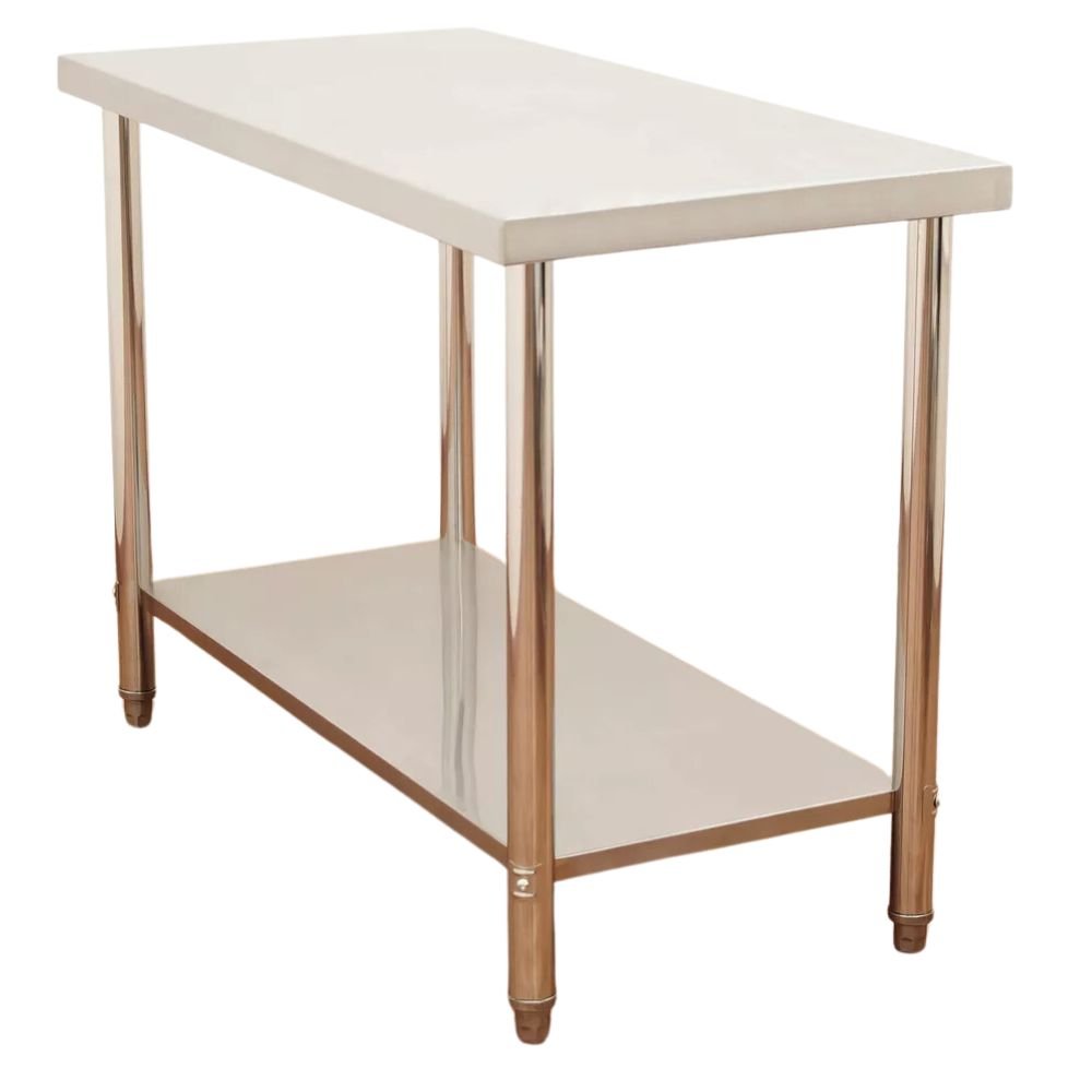 MESA MINDEJAL MLM1443458475 | Mesa Isla | Frente 146 cm | Acero Inoxidable | Restaurante Cafetería Bar Superficie Amplia Ergonómica Resistente Multifuncional Ajustable Duradera Espacio de Almacenamiento Modular Compacta Estable Fácil de Limpiar Diseño Industrial Personalizable Versátil Antideslizante