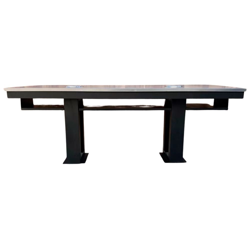 MESA MINDEJAL MLM1449895232 | Mesa Central de Laboratorio | Frente 240 cm | Laboratorio Superficie Resistente Fácil Limpieza Durabilidad Higiénica Anticorrosiva Uso Intensivo Multiusos Estabilidad Preparación De Alimentos Resistente Al Calor
