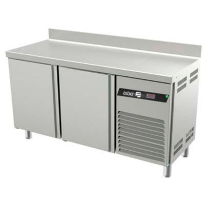 MESA REFRIGERADA ASBER ASTR-60 HC | Mesa Refrigerada de Trabajo | 2 Puertas | 2 Parrillas | 9 Pies Cúbicos | Restaurante Cafetería Cocina | Alimentos Preparación Restaurante Cafetería Industrial