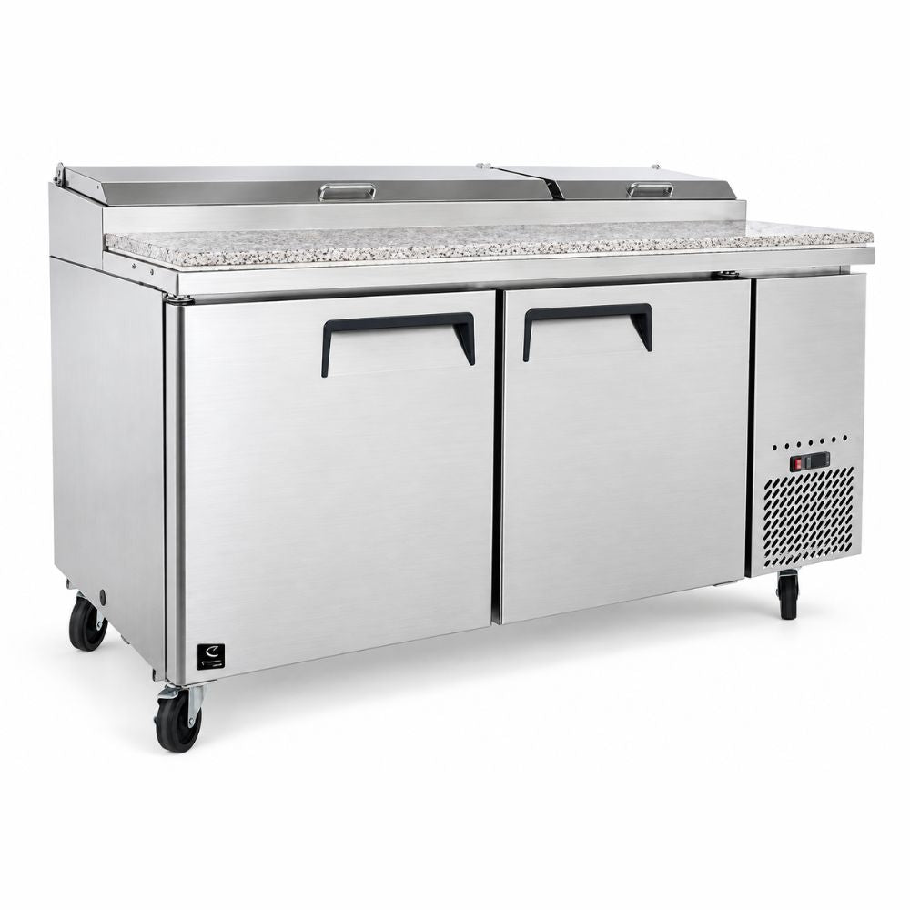 MESA REFRIGERADA CRT 200-001-026 MRCP672 | Mesa Refrigerada | 2 Puertas | Acero Inoxidable | Ensaladas Guarniciones Restaurantes