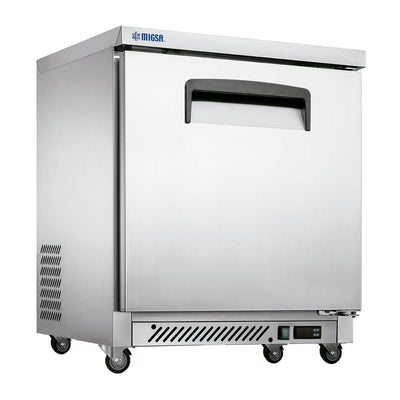 MESA FRÍA CONGELADA MIGSA UC-27F-1 | Mesa Fría Congelada | 1 Puerta | Acero Inoxidable | Restaurantes Cafeterías Bares Panaderías Pastelerías Pizzerías Sandwicherías Cocinas de comida rápida Hoteles Cocinas industriales Food trucks Servicios de catering Barras de bebidas Tiendas de conveniencia