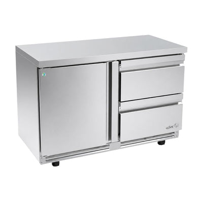 MESA REFRIGERADA ASBER AUTR-60-D2 P HC | Mesa Bajo Mostrador | Acero Inoxidable | 1 Puerta | 2 Cajones | Restaurante Cafetería Cocina Industrial | Mesa Refrigerada de Trabajo Mesa Fría Conservadora Bajo Barra Acero Inoxidable Refrigerar Conservar Ingredientes Restaurante Cafetería Cocina Industrial Bar Cremería