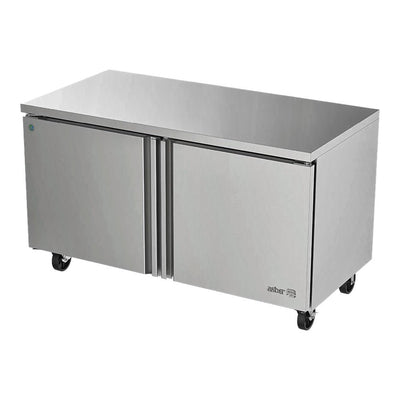 MESA REFRIGERADA ASBER AUTR-60 P HC | Mesa Bajo Mostrador | Acero Inoxidable | 2 Puertas Sólidas | Restaurante Cafetería Cocina Industrial | Mesa Refrigerada de Trabajo Mesa Fría Conservadora Bajo Barra Acero Inoxidable Refrigerar Conservar Ingredientes Restaurante Cafetería Cocina Industrial Bar Cremería