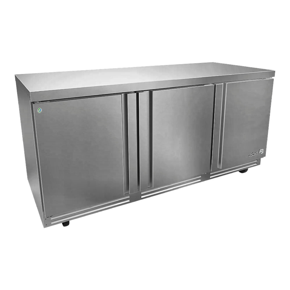 MESA REFRIGERADA ASBER AUTR-72-D2 P HC | Mesa Bajo Mostrador | Acero Inoxidable | 2 Puertas | 2 Cajones | Restaurante Cafetería Cocina Industrial