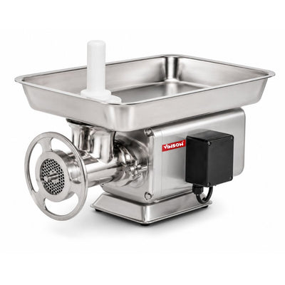 MOLINO RHINO MOLAI-22 | Molino Carne 300 Kg Hora | Cedazo 22 | Acero Inoxidable | Zona de Alimentos Embutidos Molienda | Molino para Carne Moledora Picadora Carne Molida Res Puerco Pollo Comercial Industrial Acero Inoxidable Carnicería Cremería Restaurante Negocio