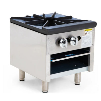 MIGSA AZL-1-MG | Estufon / Fogon | para Horno Holandés Cazuelas de Barro | 1 Quemador Triple Concéntrico || Gas | Acero | Cafetería Restaurante Tipo Fogón Preparación Alimentos Uso Industrial