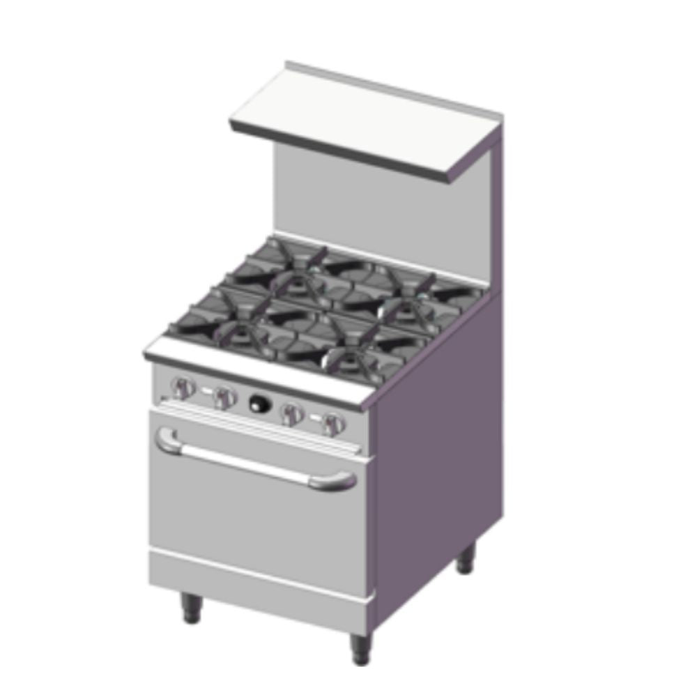 Migsa DCR24-4Q Estufa Comercial Gas 4 Quemadores Horno Cocinas Fondas Restaurantes Cenadurias Comedores Industriales Preparación de Alimentos Coccion. KitchenMax.Store. Envíos seguros a todo México. Cotiza hoy mismo.