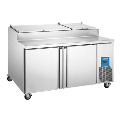 Migsa Picl2 Mesa Preparación 2 Puertas Acero Inoxidable