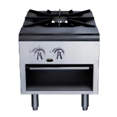 MIGSA AZL-1-MG | Estufon / Fogon | para Horno Holandés Cazuelas de Barro | 1 Quemador Triple Concéntrico || Gas | Acero | Cafetería Restaurante Tipo Fogon Preparación Alimentos Uso Industrial Imagen Ilustrativa