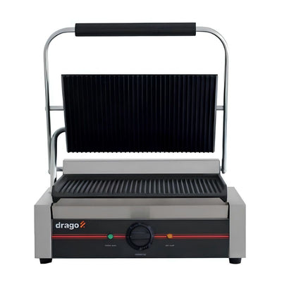 PANINERA DRAGO GH-811E | Paninera Sencilla | Eléctrica | Restaurante Cocina Industrial Cafetería Comercial Económico Tortas Burritos Baguetes Focaccia Carne Asada Paninis Comedor Cocina Industrial Negocio Fonda Desayuno Comida