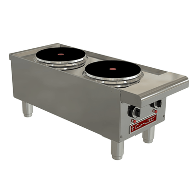 PARRILLA CORIAT PCV-2-E | Parrilla | 2 Quemadores | Eléctrico | Acero Inoxidable | Local Bistro Cenaduria