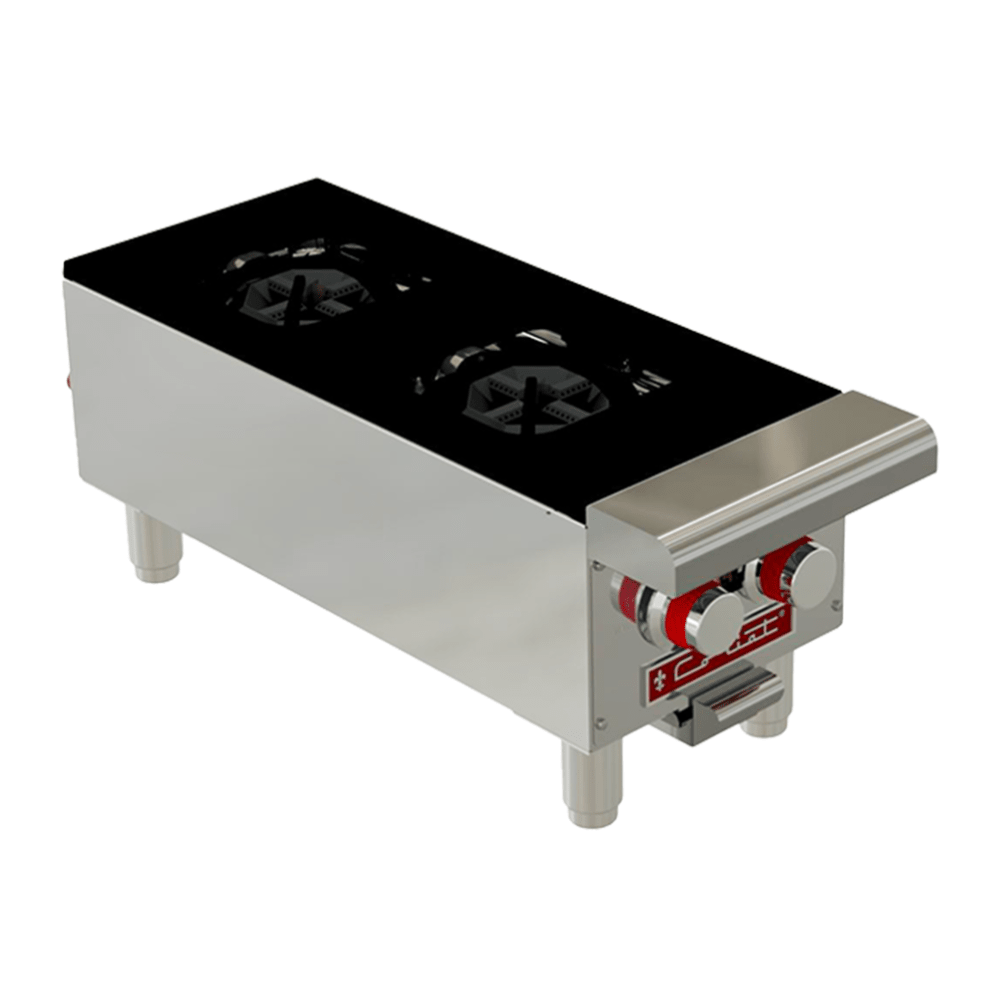PARRILLA CORIAT PCV-2 | Parrilla | 2 Quemadores | Gas | lámina de acero inoxidable | Restaurante Hoteles Industriales