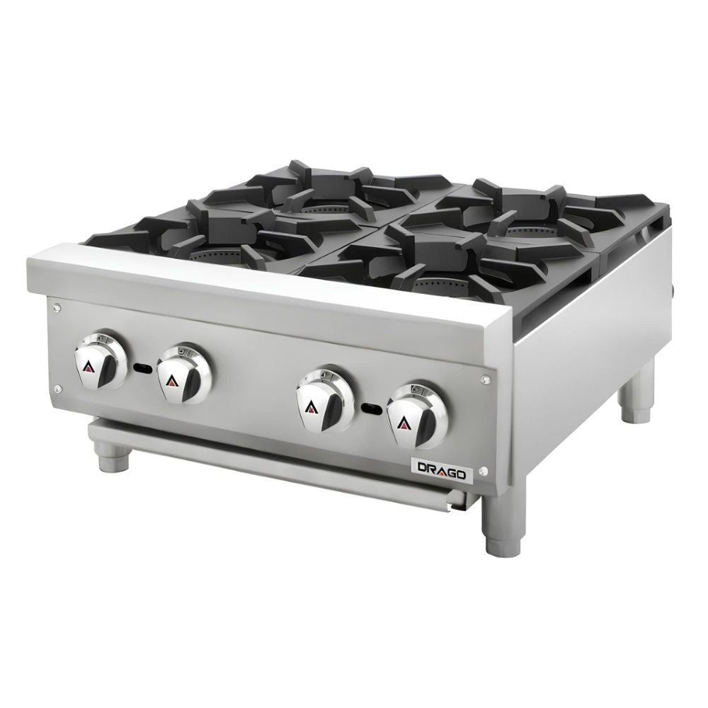 DRAGO CG-40 | Parrilla | Restaurante Hotel Comedor | 4 Quemadores | Charola antiderrame | Gas | Acero Inoxidable | AYB Hotel Boutique Resort Brunch Cafetería Desayunos Comida económica Tianguis Puesto Tacos Garnachas Comida callejera Comida corrida Comedor publico Comedor industrial Puesto comida Taquiza Bistró Buffet Catering Comisariato Italiano