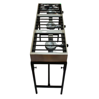 PARRILLA MINDEJAL MLM1602737412 | Parrilla 3 Quemadores | Frente 120 cm | Acero Inoxidable | Fonda Cocina Industrial Restaurante Comedores Industriales Cocina Cafetería Banquetes Fondas Zona de Comida Alimentos Cocinar Restaurantes Cocción