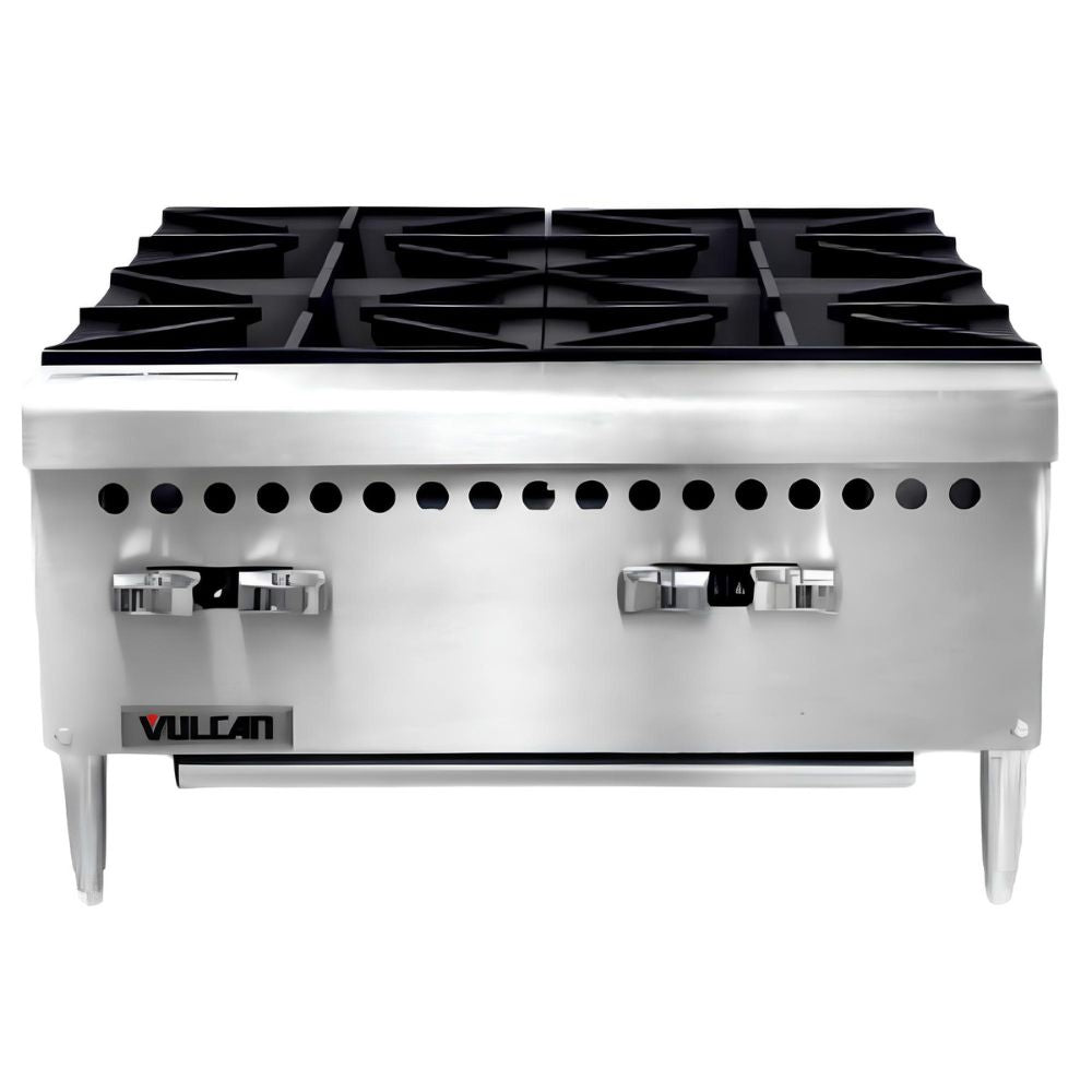 PARRILLA VULCAN VCRH12 | Estufa Parrilla a Gas | 2 Quemadores | 1 Cajón | Gas | Acero Inoxidable | Cafetería Restaurante Hotelería Bases Patas Cocina Industrial Equipos Accesorios Para Mesas Comedor Parrillas Asadores Planchas