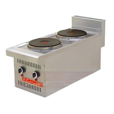 PARRILLA CORIAT PCV-2-E | Parrilla | 2 Quemadores | Eléctrico | Acero Inoxidable | Local Bistro Cenaduria