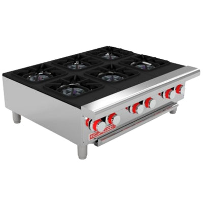 PARRILLA CORIAT PCV-6 | Parrilla | 6 Quemadores | Hierro Fundido | Lámina De Acero Inoxidable | Restaurante Hotel Industrial Fonda Bistró Cafetería Cocinas Fondas Restaurantes Cenadurías Comedores Industriales Preparación de Alimentos Cocción