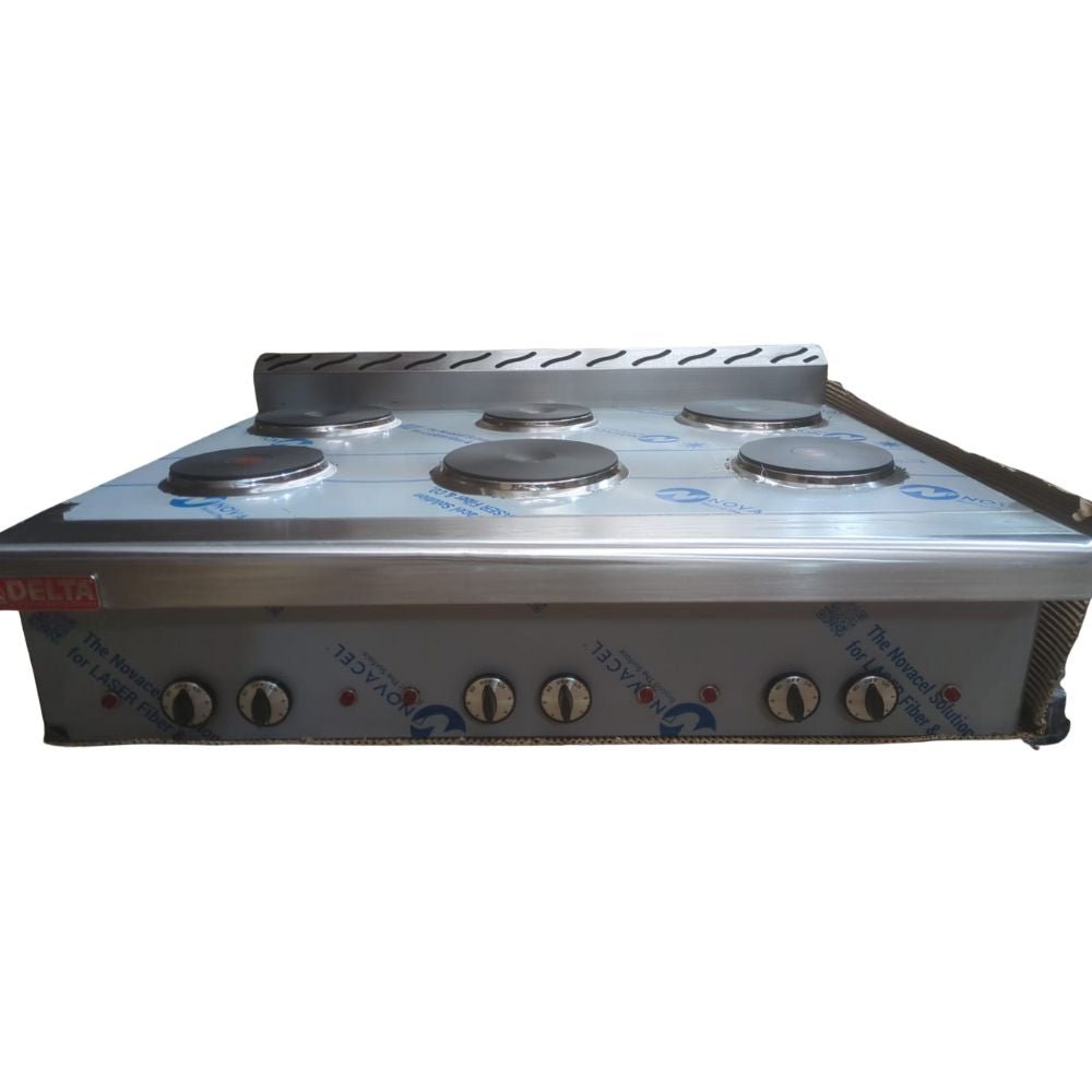 PARRILLA DELTA 3-6-E-TOP-OUTLET | Parrilla 6 Quemadores | Eléctrico | Acero | Restaurante Bistró Local *Producto Único Seminuevo/Usado*