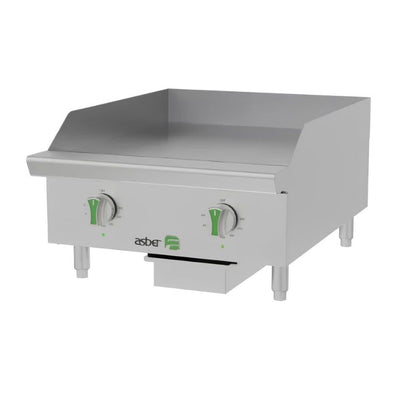 PLANCHA ASBER AETG E 24 EM | Plancha Eléctrica EMERALD LINE | 2 Resistencias | Restaurante Cafetería Carne Pollo Tacos Hamburguesas Hot Dog Tacos Barbacoa Tacos Dorados Tortas Panini Restaurante Comedor Cocina Industriales Negocio Fonda Taqueria Cenaduria