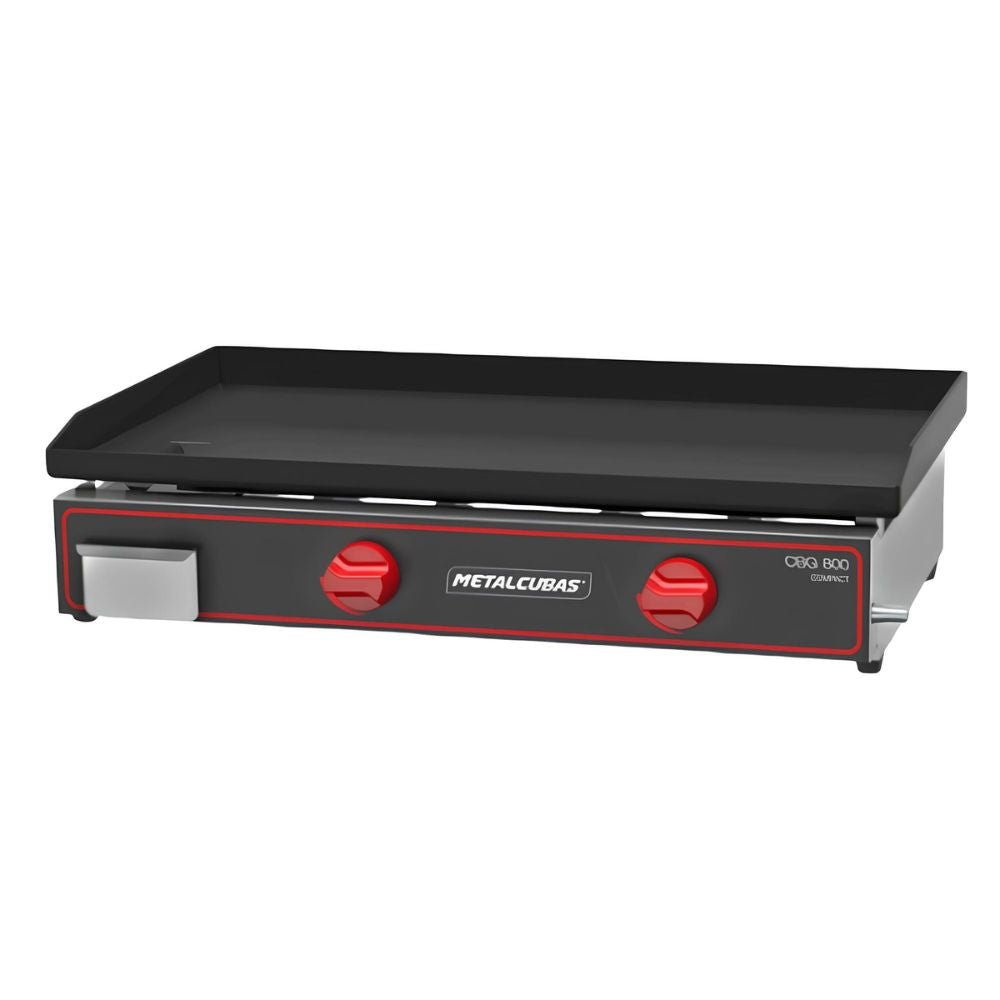 PLANCHA METALCUBAS CBG800C | Plancha a Gas Compact | Acero Inoxidable | Restaurantes Taquerías Food trucks | Plancha de Asar para Tacos Hamburguesas Hot Dogs Tortas Paninis Comal Comercial Industrial Gas Eléctrica Taquería Fonda Restaurante Cocina Industrial Negocio