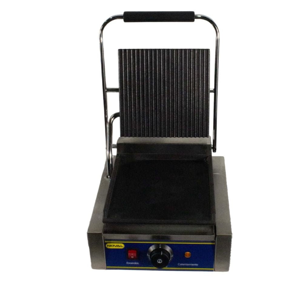 PLANCHA NOVAL PLG-300M | Plancha Panini | Parrilla y Grill | Cafetería Establecimiento Comida Sandwiches Paninis Tostar Calentar Pan Tostadas Calientes Crujientes Prensa Cocina Restaurantes Cafetería Establecimiento Comida Comida Rapida Bares Panaderias