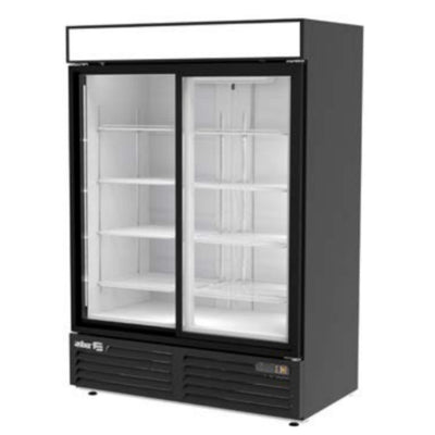 REFRIGERADOR ASBER ARMD-47-SD HC | Refrigerador Exhibidor Vertical | 2 Puertas Solidas | 47 Pies Cúbicos | Acero Inoxidable | 8 Parrillas | Cremería Comercios Carnicería Abarrotes | Hotel Panadería Refresquero Latas Bar Tiendas Bistro Restaurante Lácteos Industrial Cocina Cremería Comercios Insumos Carnicería Abarrotes