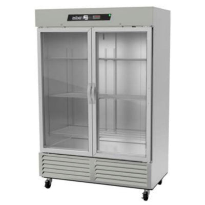 REFRIGERADOR ASBER ARR-49-G-H HC | Refrigerador Exhibidor Vertical | Eléctrico | 2 Puertas Cristal | 49 Pies Cúbicos | Acero Inoxidable | 6 Parrillas | Hotel Carnicería Abarrotes | Refresquero Latas Bar Tiendas Bistro Restaurante Lácteos Industrial Cocina Cremería Comercios Insumos Hotel Panadería Carnicería Abarrotes