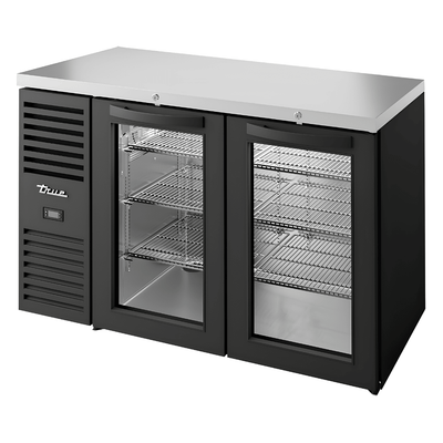 REFRIGERADOR BAJO BARRA TRUE TBR52-RISZ1-L-B-GG-1 | Refrigerador Bajo-Barra | 2 Puertas de Vidrio | Acero Inoxidable | Restaurante Bar Cafetería