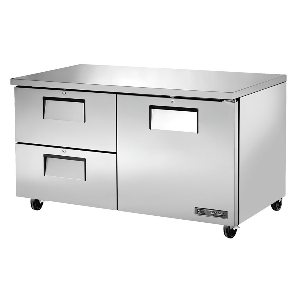 Refrigerador Bajo Mostrador True TUC-60D-2-HC, refrigerador con cajones, en acero inoxidable.