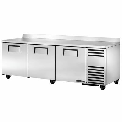 REFRIGERADOR BAJO MOSTRADOR TRUE TWT-93-HC | Refrigerador | 3 Puertas Sólidas | 6 Estantes | Restaurante Bar Cocina Industrial