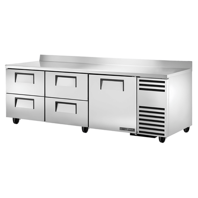 REFRIGERADOR BAJO MOSTRADOR TRUE TWT-93D-4-HC | Refrigerador | 1 Puerta | 4 Cajones | 2 Estantes | Restaurante Bar Cocina Industrial