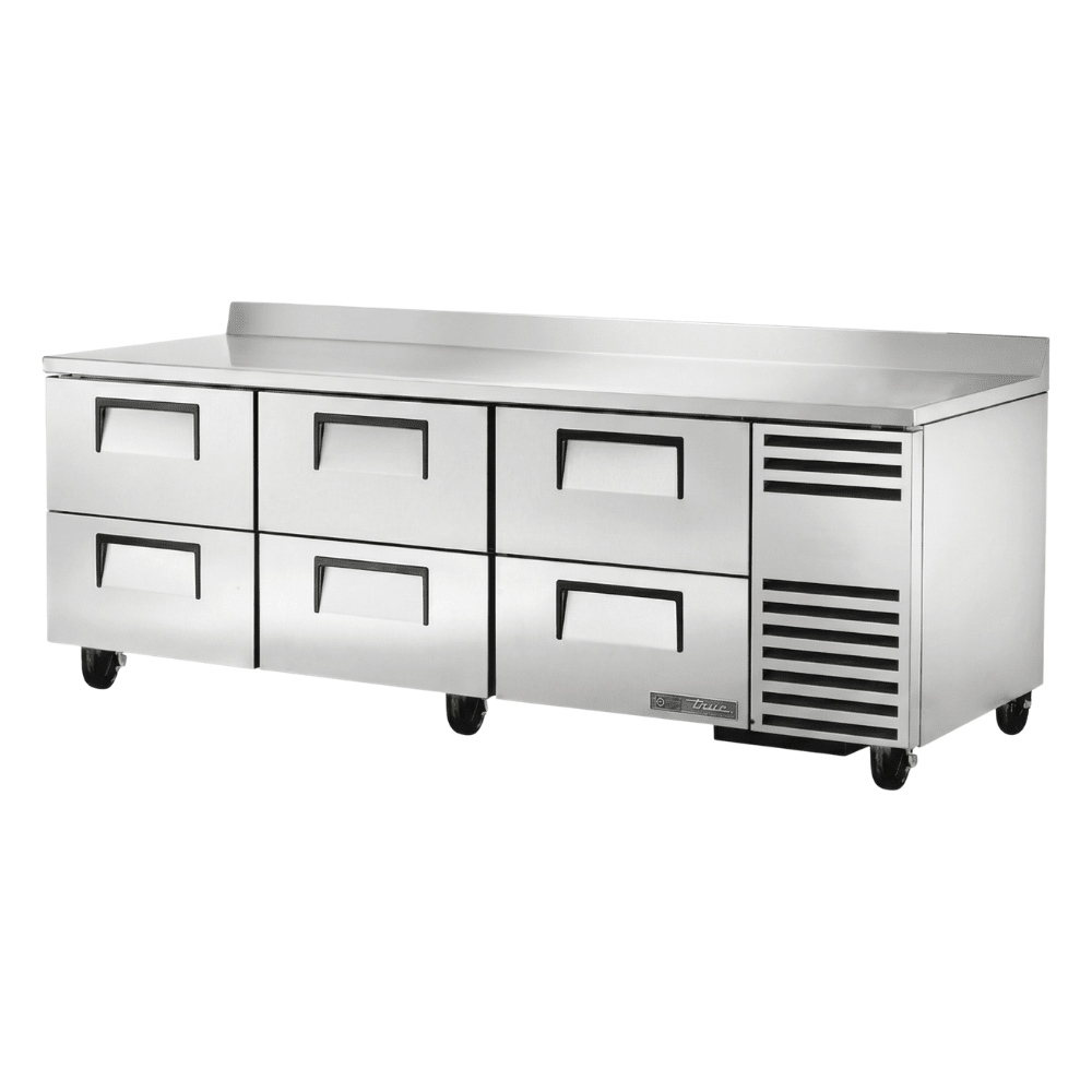 REFRIGERADOR BAJO MOSTRADOR TRUE TWT-93D-6-HC | Refrigerador | 6 Cajones | Acero Inoxidable | Restaurante Bar Cocina Industrial | Mesa de Trabajo Refrigerada Refrigerador Bajo Mostrador Bajo Barra Conservador Cocina Fría Acero Inoxidable Restaurante Cafetería Cocina Industrial Bar Cremería Hotel