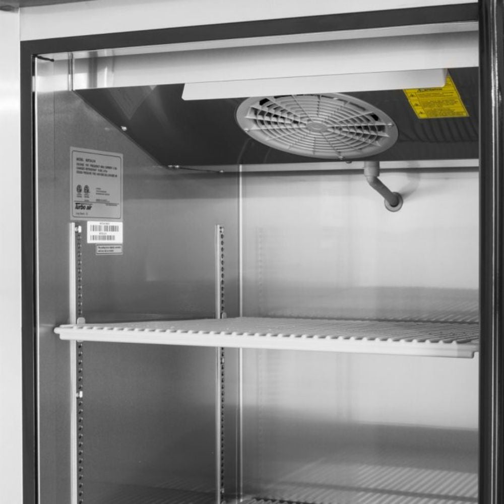 REFRIGERADOR CONGELADOR TURBO AIR M3RF192N | Refrigerador y Congelador de Montaje Superior | 2 Medias Puertas | Temperatura Dual | Cocina Industrial Restaurante Negocio Super Mercado Carnicería Bistro Pescadería
