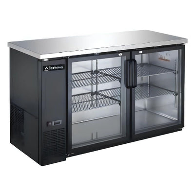 REFRIGERADOR CONTRA BARRA ICEHAUS CBR-2PC-SS-01 | Contra Barra | 15 Pies | 2 Puertas | Bar Cafetería Restaurante