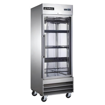 ICEHAUS REFRIGERADOR RV-1PC-SS-01 | Refrigerador | Bar Tiendas Carnicería Abarrotes | Vertical Exhibidor | 1 Cristal | 650 Litros | Acero Inoxidable | Hotel Panadería Refresquero Latas Bar Tiendas Bistró Restaurante Lácteos Industrial Cocina Cremería Comercios Insumos Carnicería Abarrotes