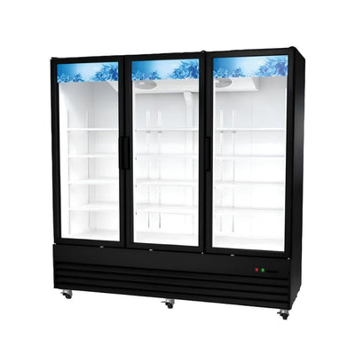REFRIGERADOR ICEHAUS RVC-3PC-1885 | Refrigerador Vertical Comercial Merchandisers | 1408.6 L 49.7 ft3 Pies Cúbicos | 3 Puertas | Super Mercado Tienda